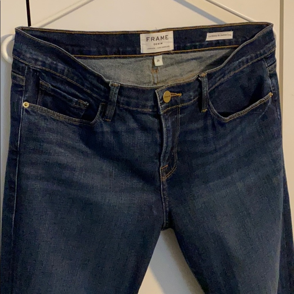SALE Frame Le Skinny De Jeanne Crop 29 Stretch EUC - Picture 3 of 6